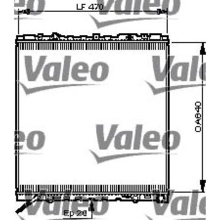 Valeo Motorkühler 735503 Valeo Motorkühler 735503