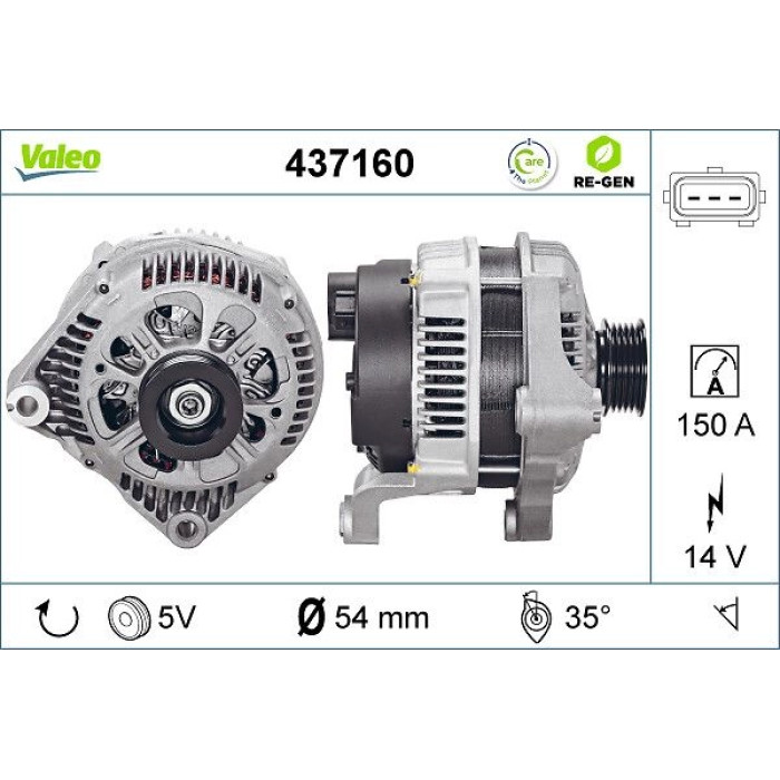 Valeo Lichtmaschine 437160 Valeo Lichtmaschine 437160