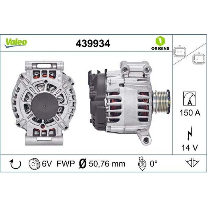 Valeo Lichtmaschine 439934 Valeo Lichtmaschine 439934