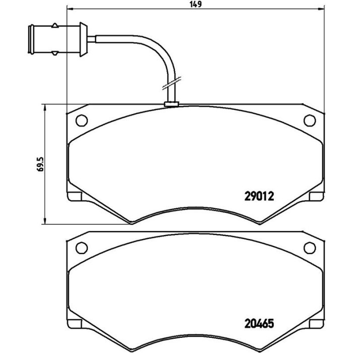 BREMBO Bremsklötze VA P A6 013 BREMBO Bremsklötze VA P A6 013