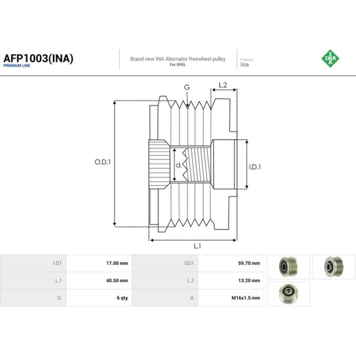AFP1003(INA) AS-PL Lichtmaschinenfreilauf AFP1003(INA) AFP1003(INA) AS-PL Lichtmaschinenfreilauf AFP1003(INA)