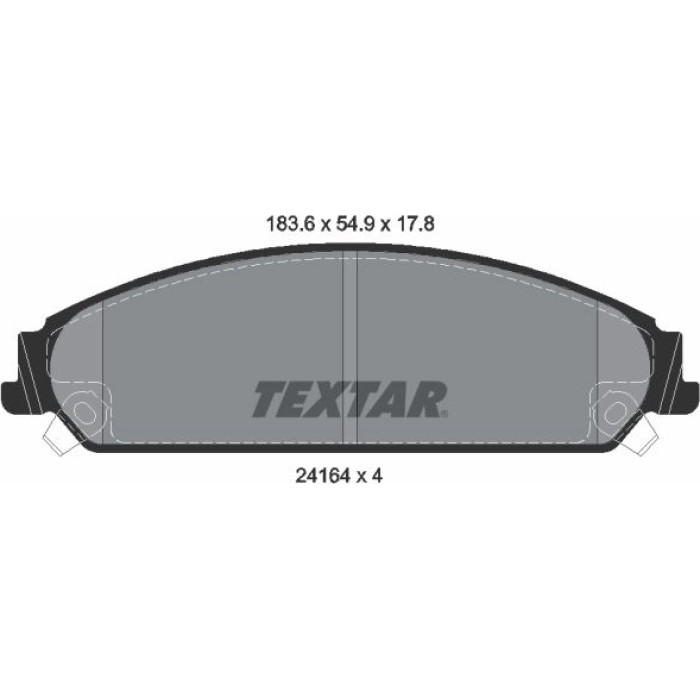 Textar Bremsbelagsatz 2416401 Textar Bremsbelagsatz 2416401