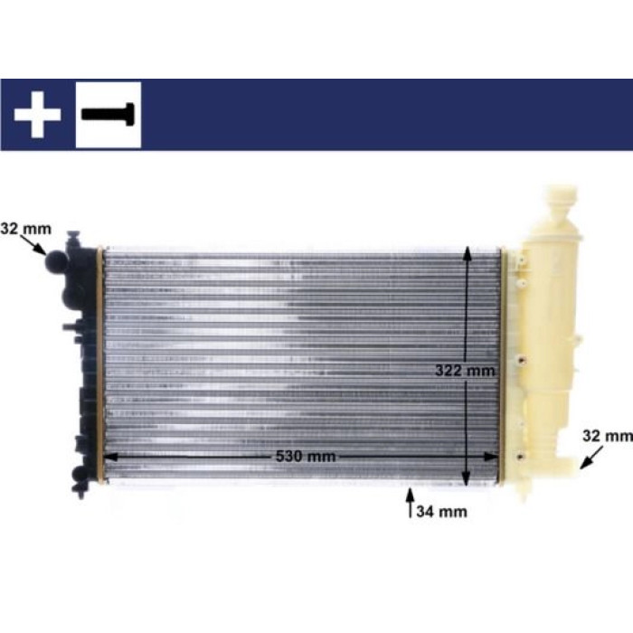 MAHLE Kühler, Motorkühlung CR 169 000S MAHLE Kühler, Motorkühlung CR 169 000S