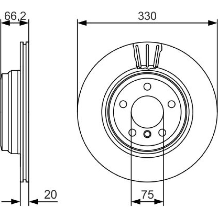 Bosch Bremsscheibe 0 986 479 622 Bosch Bremsscheibe 0 986 479 622