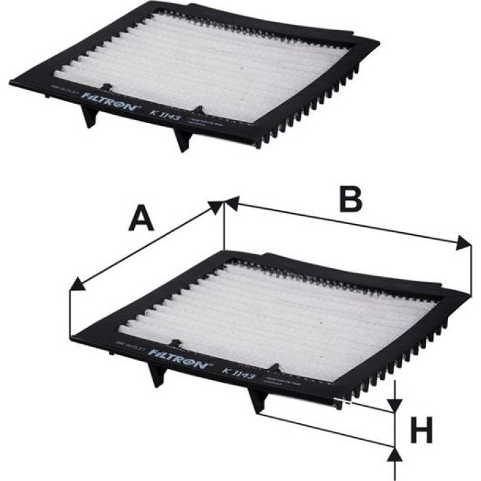 K 1143-2x Filtron Innenraumfilter K 1143-2x K 1143-2x Filtron Innenraumfilter K 1143-2x