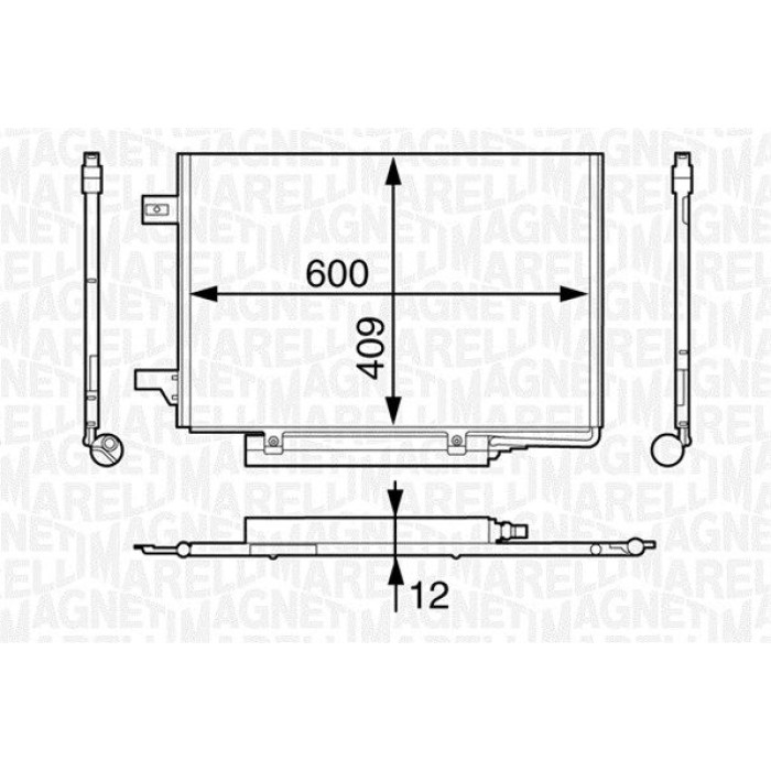 Magneti Marelli Klimakondensator 350203624000 Magneti Marelli Klimakondensator 350203624000