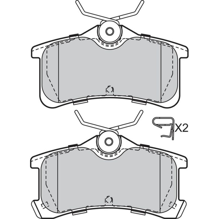Valeo Bremsbelagsatz 598810 Valeo Bremsbelagsatz 598810