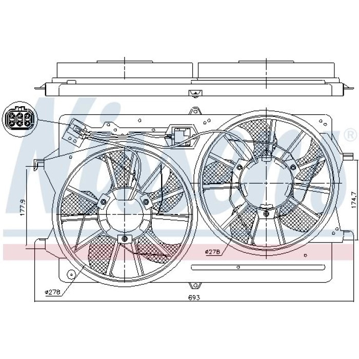 Nissens Kühlerlüfter PKW 85214 Nissens Kühlerlüfter PKW 85214