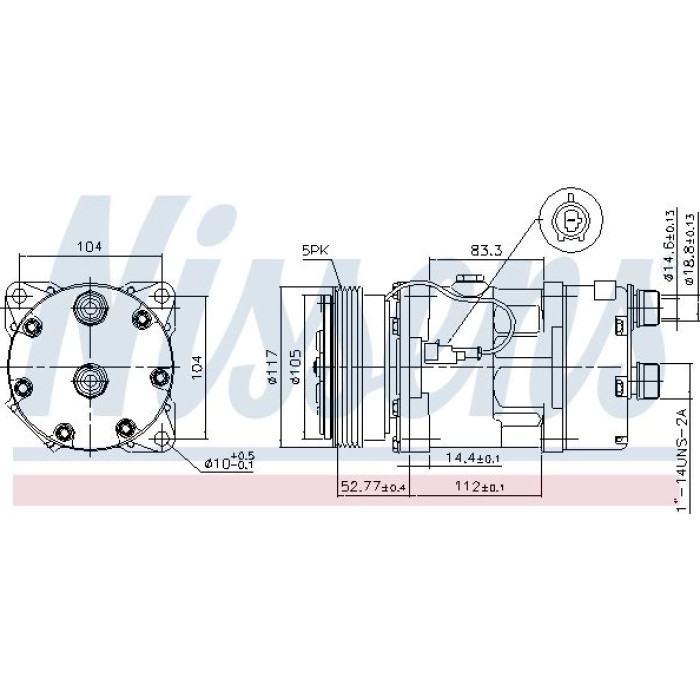Nissens Klimakompressor PKW 89123 Nissens Klimakompressor PKW 89123