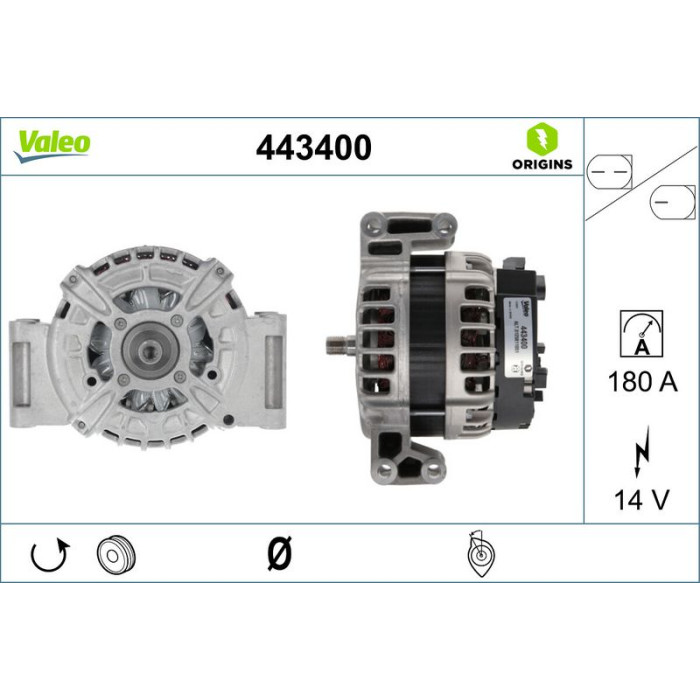 Valeo Lichtmaschine 443400 Valeo Lichtmaschine 443400
