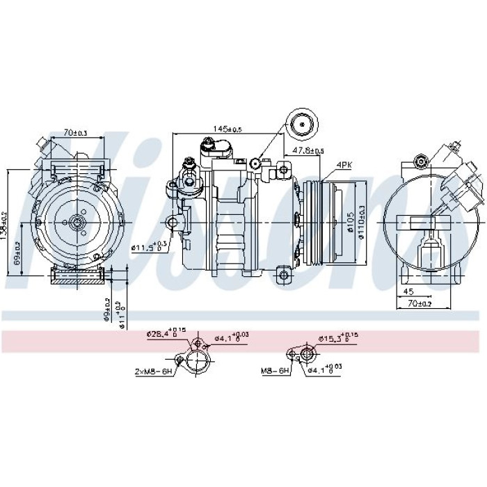 Nissens Klimakompressor PKW 89341 Nissens Klimakompressor PKW 89341