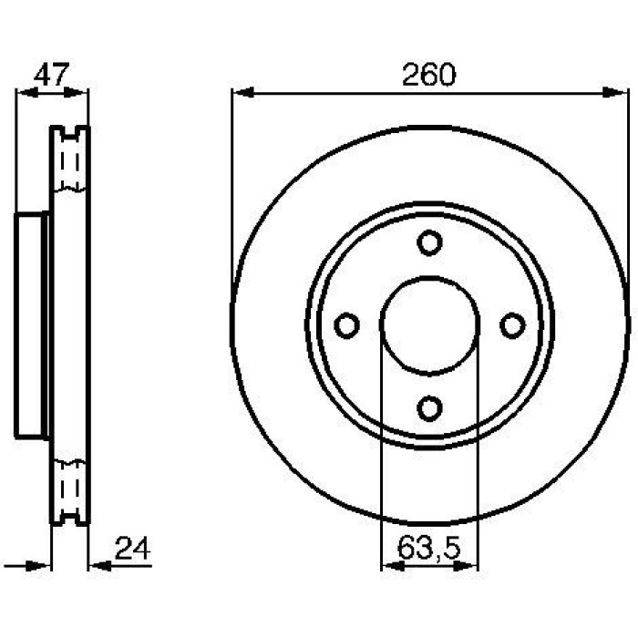 Bosch Bremsscheibe Vorderachse 0 986 478 170 Bosch Bremsscheibe Vorderachse 0 986 478 170