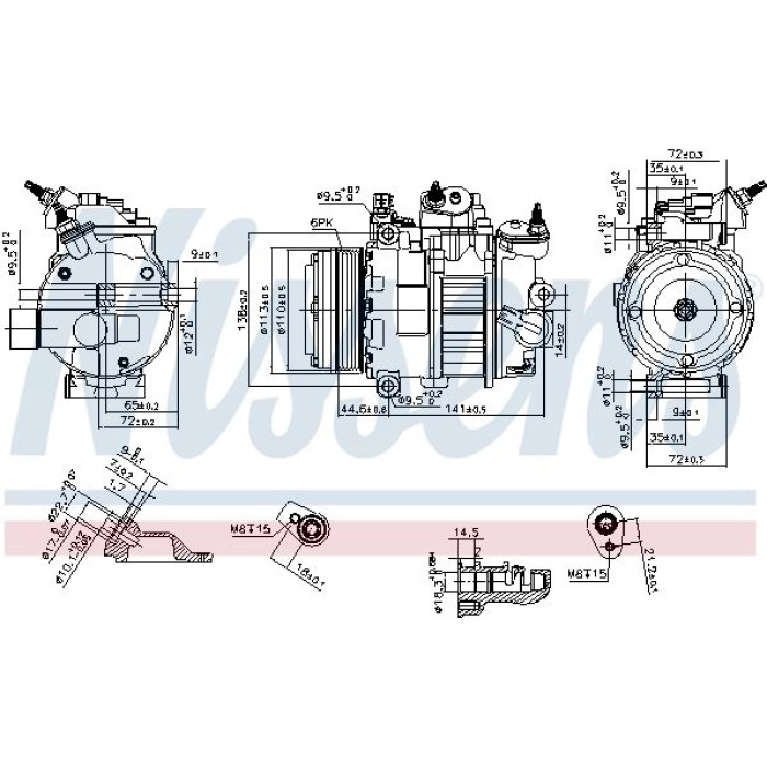 Nissens Klimakompressor PKW 890250 Nissens Klimakompressor PKW 890250