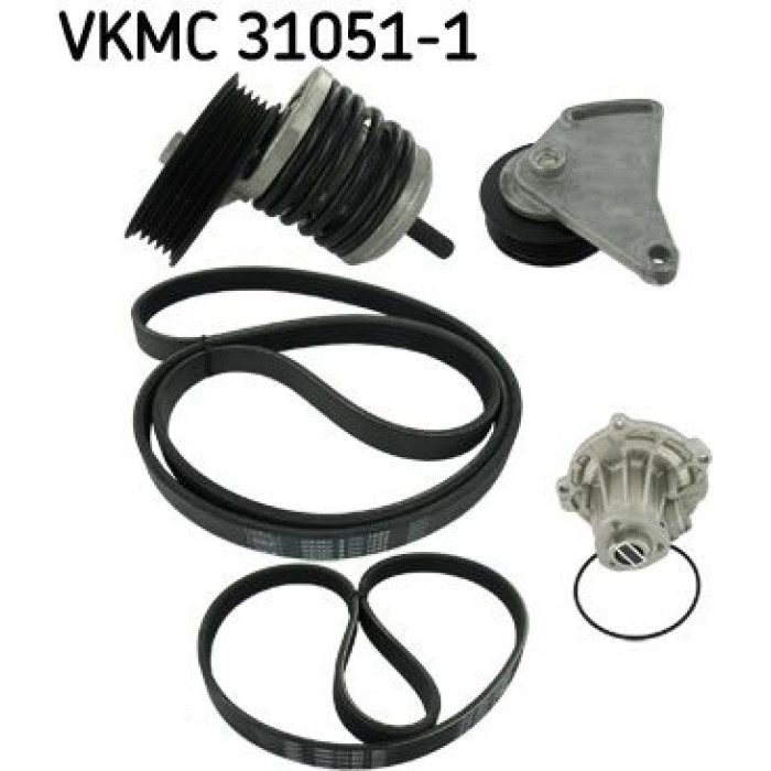VKMC 31051-1 SKF Keilrippenriemensatz mit Wasserpumpe 31051-1 VKMC 31051-1 SKF Keilrippenriemensatz mit Wasserpumpe 31051-1