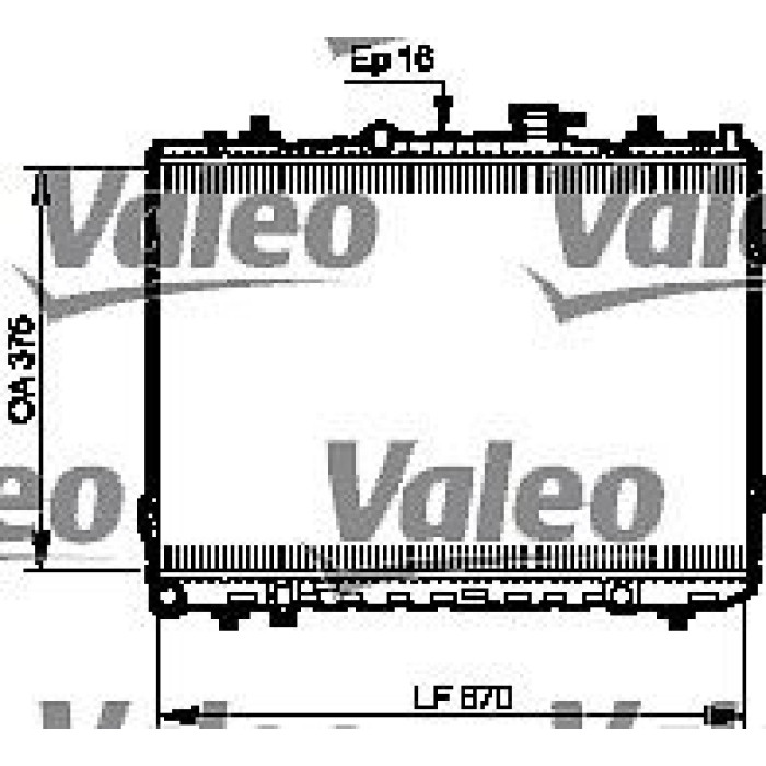 Valeo Motorkühler 735523 Valeo Motorkühler 735523