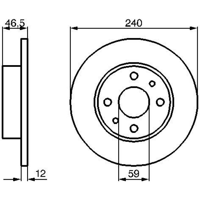 Bosch Bremsscheibe Vorderachse 0 986 478 353 Bosch Bremsscheibe Vorderachse 0 986 478 353