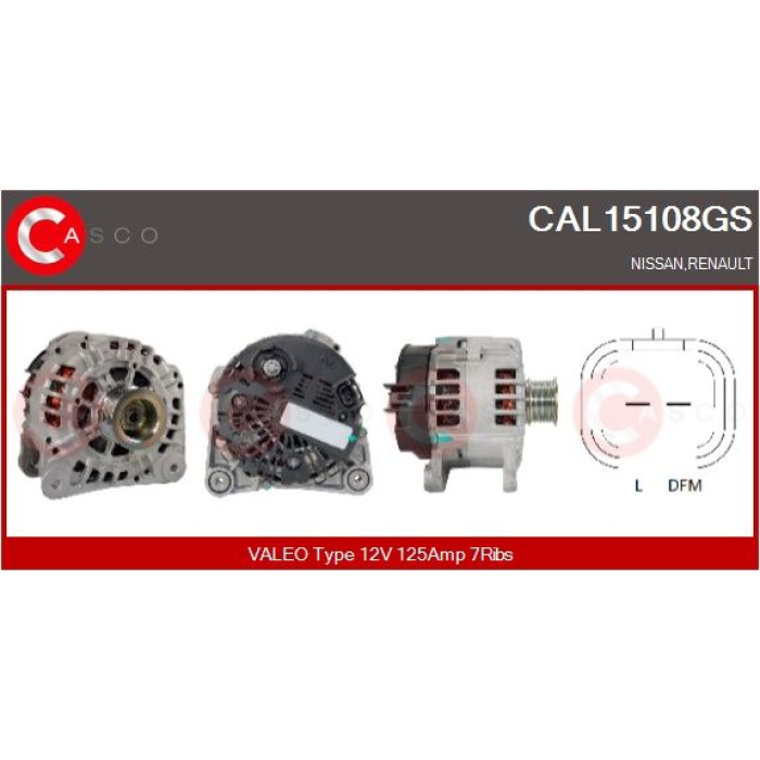 CASCO Generator CAL15108GS CASCO Generator CAL15108GS