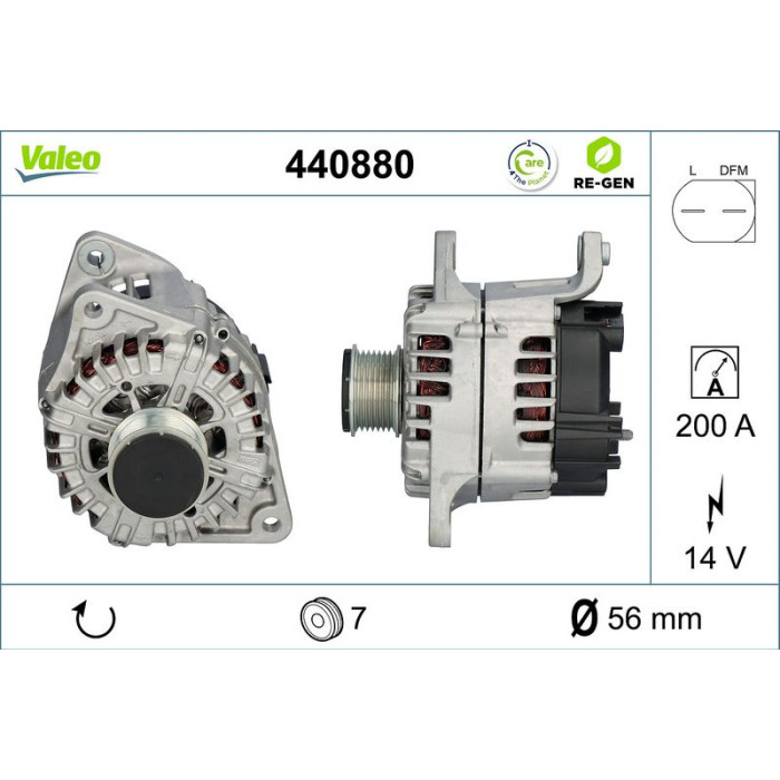 Valeo Lichtmaschine 440880 Valeo Lichtmaschine 440880