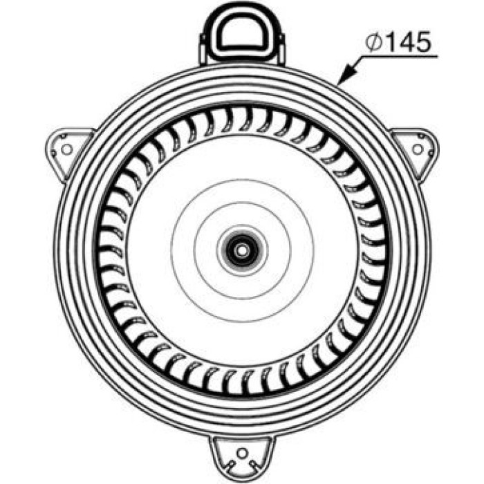 Innenraumgebläse AB 267 000P Innenraumgebläse AB 267 000P