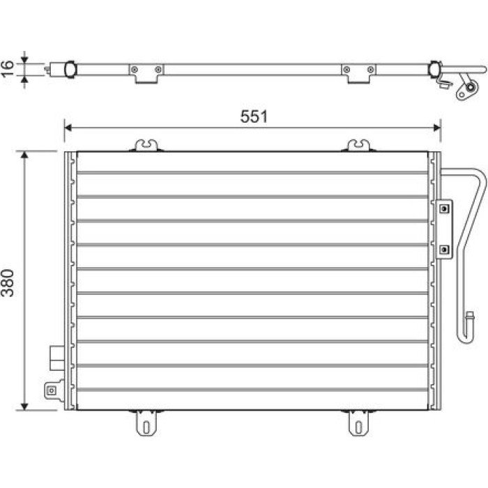 Valeo Klimakondensator 817171 Valeo Klimakondensator 817171