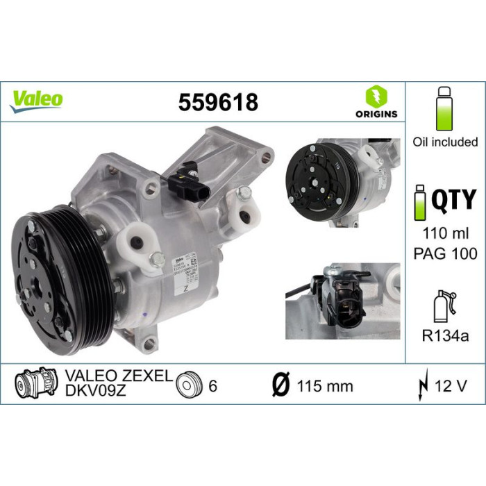 Valeo Kompressor 559618 Valeo Kompressor 559618
