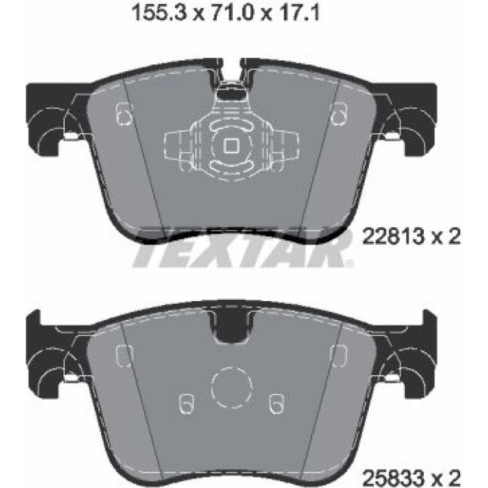 Textar Bremsbelagsatz 2281301 Textar Bremsbelagsatz 2281301