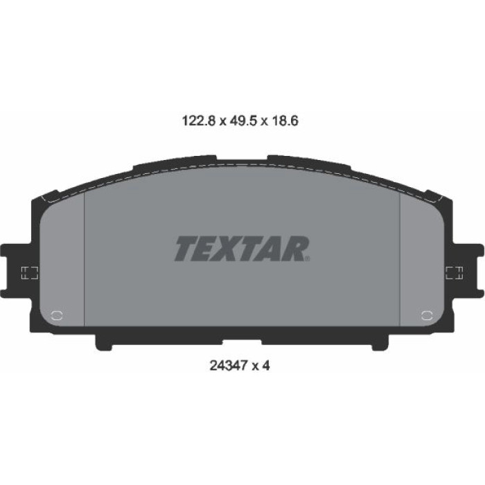 Textar Bremsbelagsatz 2434701 Textar Bremsbelagsatz 2434701