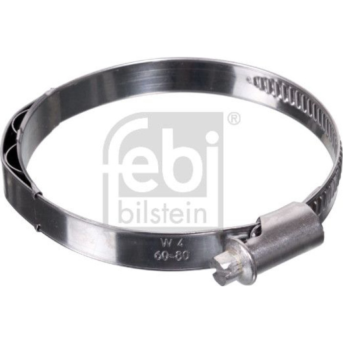 febi bilstein 48356 Schlauchschelle für Kühlwasserschlauch – Spannbereich 60–80 mm, Breite 12 mm, Edelstahl febi bilstein 48356 Schlauchschelle für Kühlwasserschlauch – Spannbereich 60–80 mm, Breite 12 mm, Edelstahl