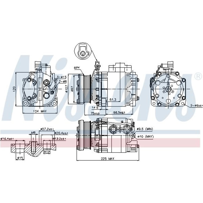 Nissens Klimakompressor PKW 89354 Nissens Klimakompressor PKW 89354