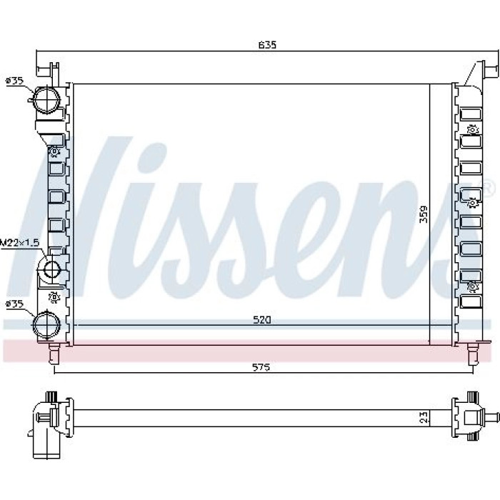 Nissens Wasserkühler PKW 61802 Nissens Wasserkühler PKW 61802
