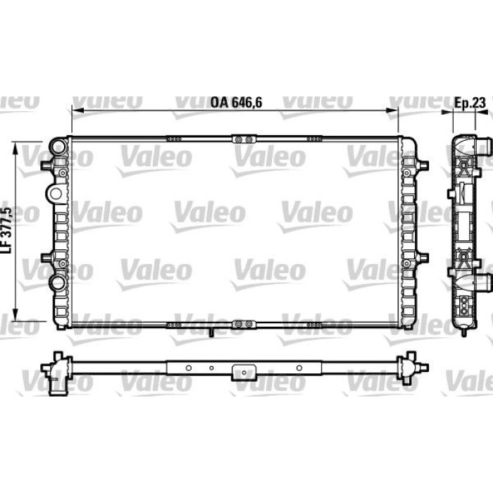 Valeo Motorkühler 732698