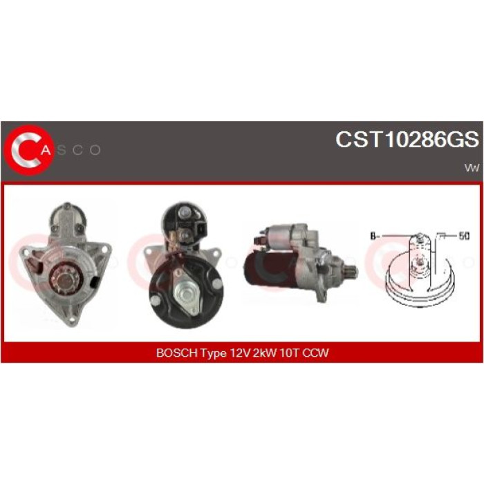 CASCO Anlasser CST10286GS CASCO Anlasser CST10286GS