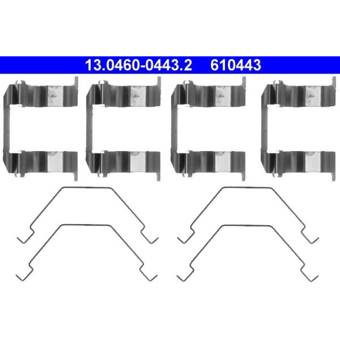 ATE Zubehörsatz Bremsbeläge 13.0460-0443.2 ATE Zubehörsatz Bremsbeläge 13.0460-0443.2