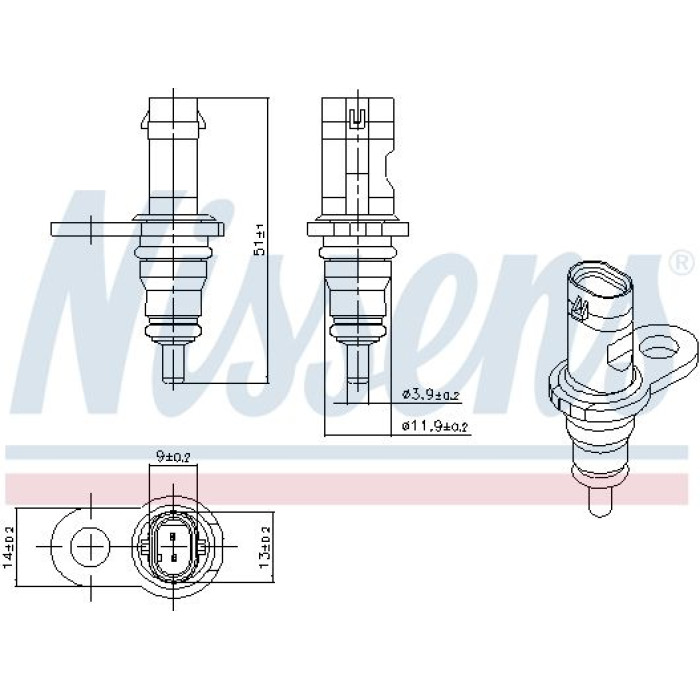 Nissens Kühlmitteltemperatursensor 207067