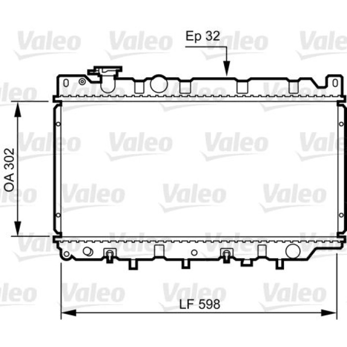 Valeo Motorkühler 730241 Valeo Motorkühler 730241