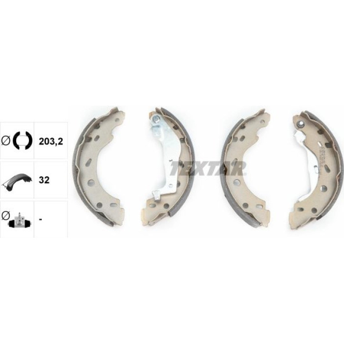 Textar Bremsbackensatz 91057400 Textar Bremsbackensatz 91057400