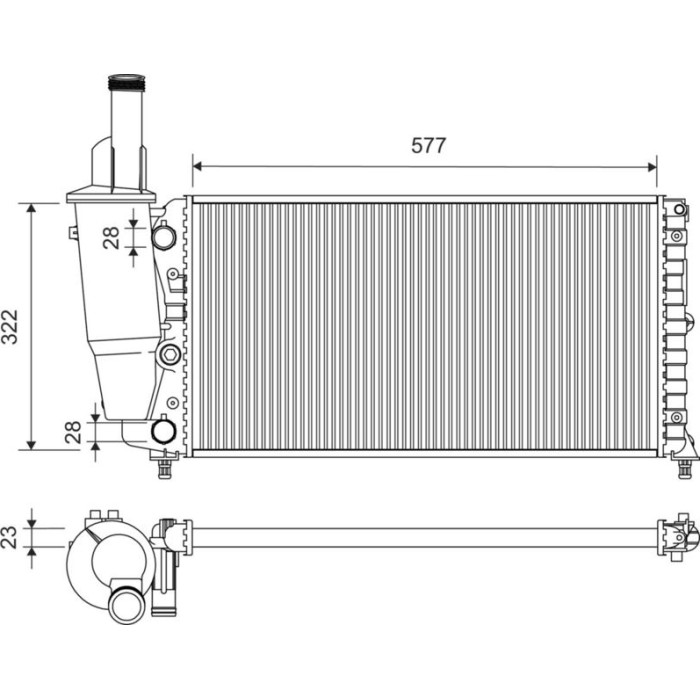 Valeo Motorkühler 730976 Valeo Motorkühler 730976