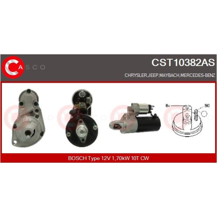 CASCO Anlasser CST10382AS CASCO Anlasser CST10382AS