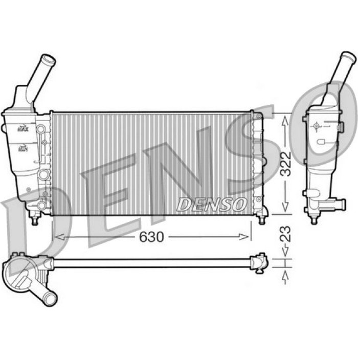 Denso Motorkühler DRM13005 Denso Motorkühler DRM13005