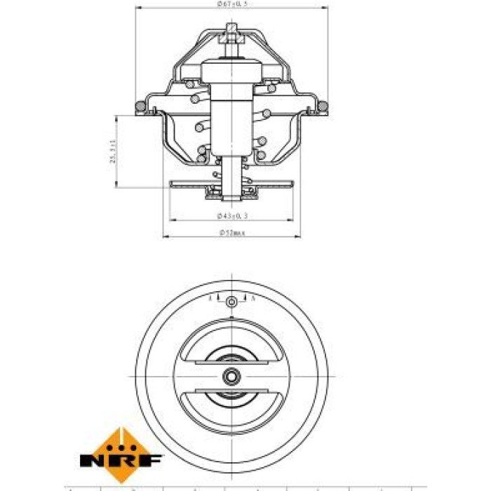 NRF Thermostat 725186 NRF Thermostat 725186