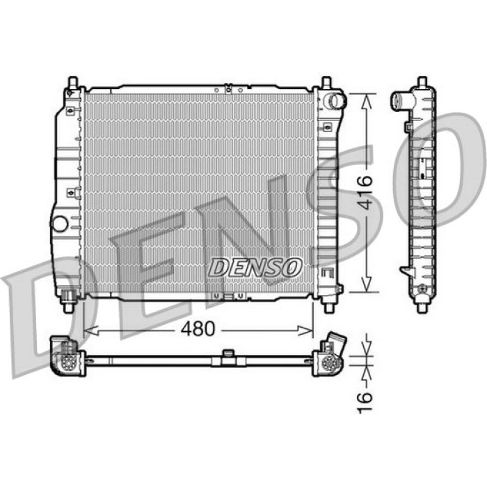 Denso Motorkühler DRM15003 Denso Motorkühler DRM15003