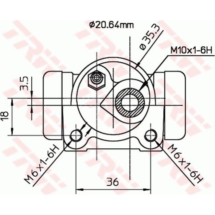 TRW Radbremszylinder BWF298 TRW Radbremszylinder BWF298