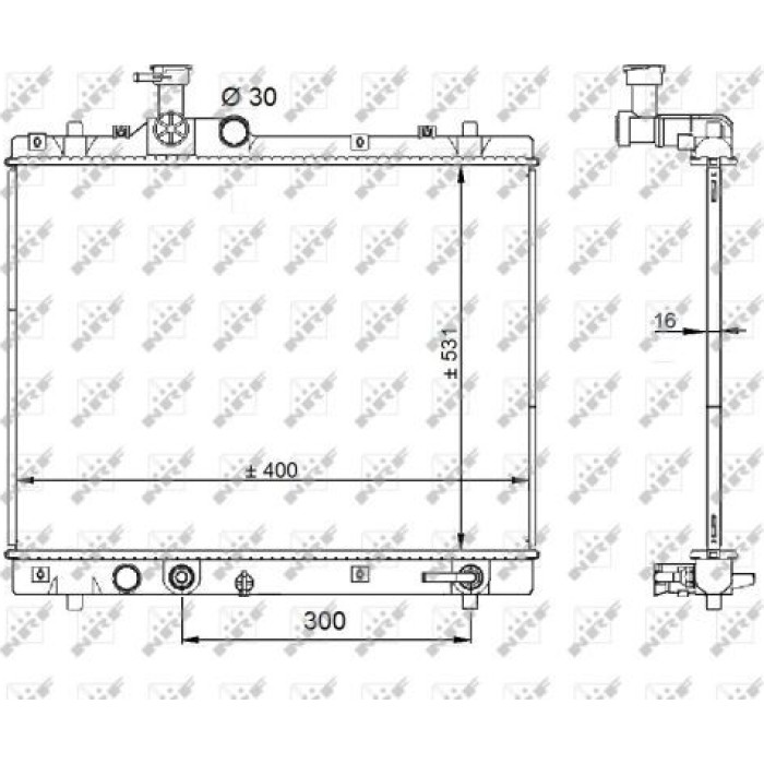 NRF Kühler, Antriebsbatterie 59208 NRF Kühler, Antriebsbatterie 59208