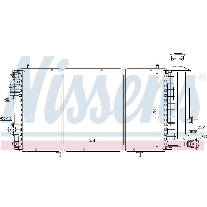 Nissens Wasserkühler PKW 61357 Nissens Wasserkühler PKW 61357