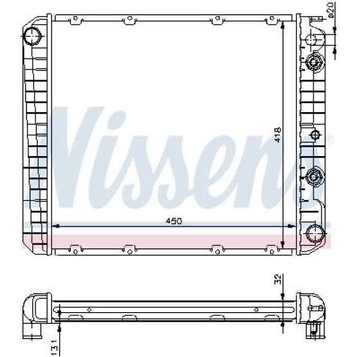Nissens Wasserkühler PKW 65544A Nissens Wasserkühler PKW 65544A