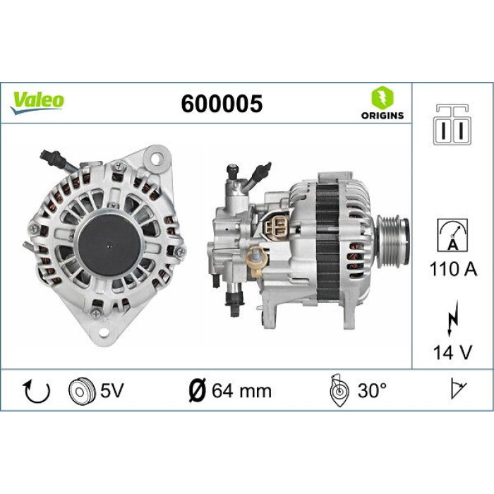 Valeo Lichtmaschine 600005 Valeo Lichtmaschine 600005