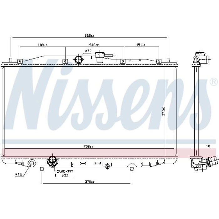 Nissens Wasserkühler PKW 68604 Nissens Wasserkühler PKW 68604