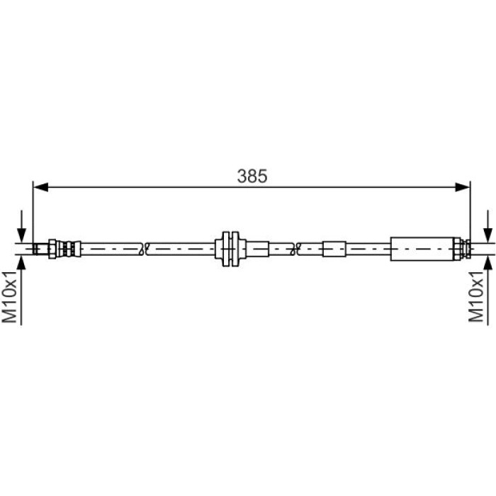 Bosch Bremsschlauch 1987481418 Bosch Bremsschlauch 1987481418