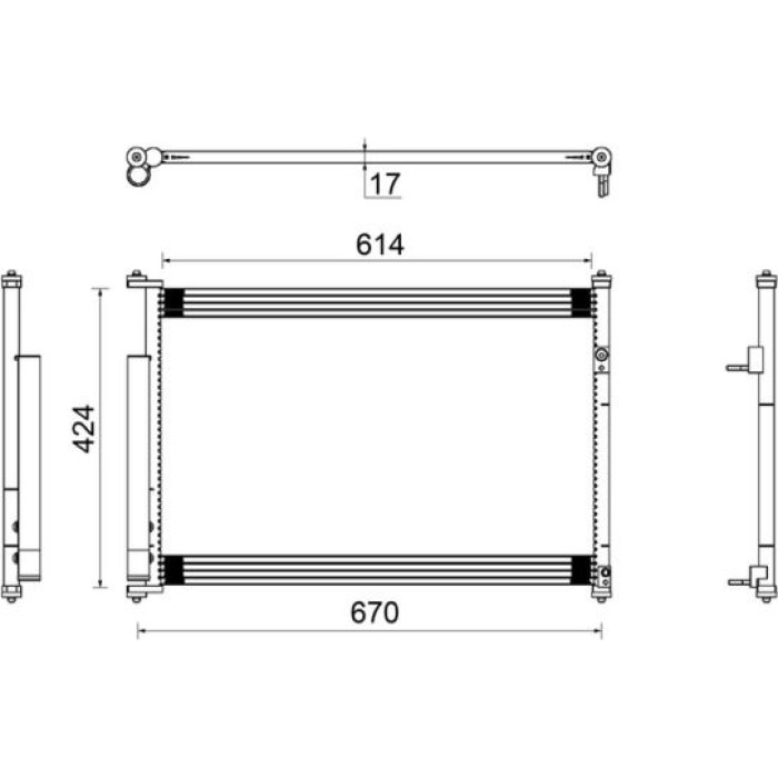 MAHLE Kondensator, Klimaanlage AC 490 000S MAHLE Kondensator, Klimaanlage AC 490 000S