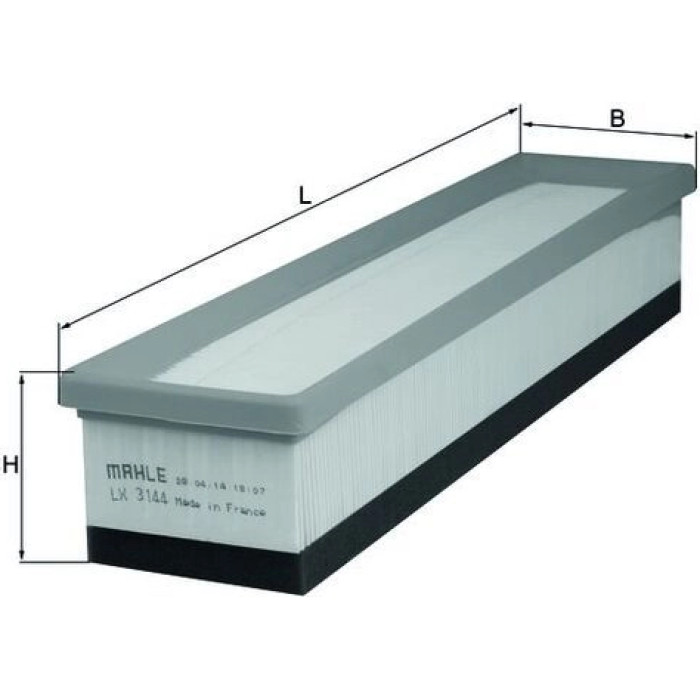 MAHLE Luftfilter LX 3144 MAHLE Luftfilter LX 3144